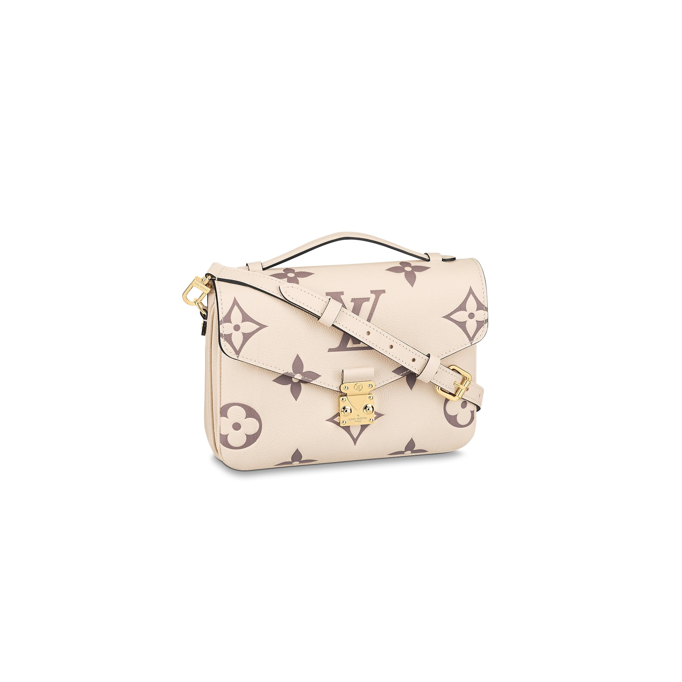l0*is V*t0n metis monogram shoulder bag in white and beige m45596 (25*19*7cm)